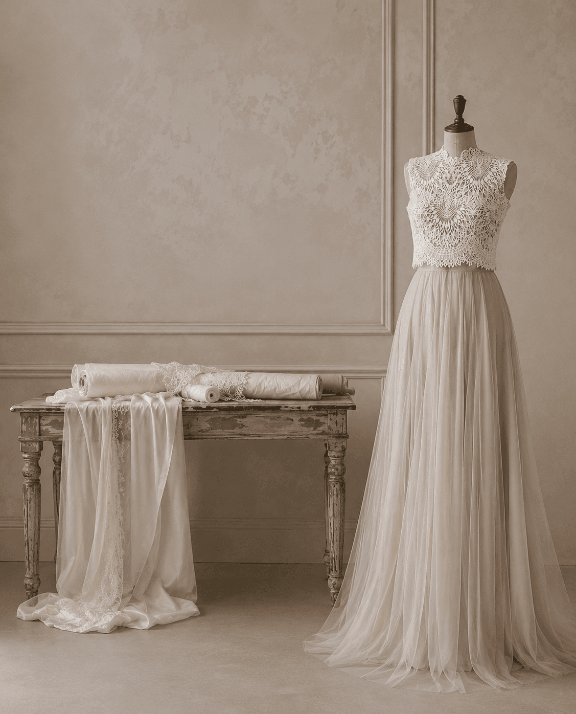 Moderne Bridal Separates von Marina Okley.